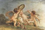 Hughes Taraval The Working of Cupid Sweden oil painting reproduction